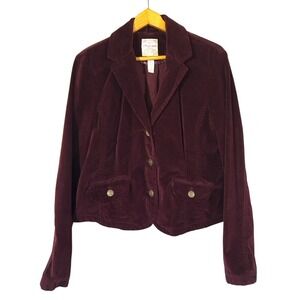 Vintage Y2K Aeropostale Cropped Velvet Blazer Jacket Size XL‎
